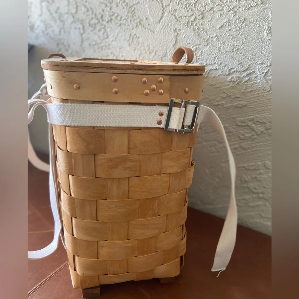 Mountain Trails Baskets~Vintage~Pristine~Handmade~USA~ Natural Wood~Backpack